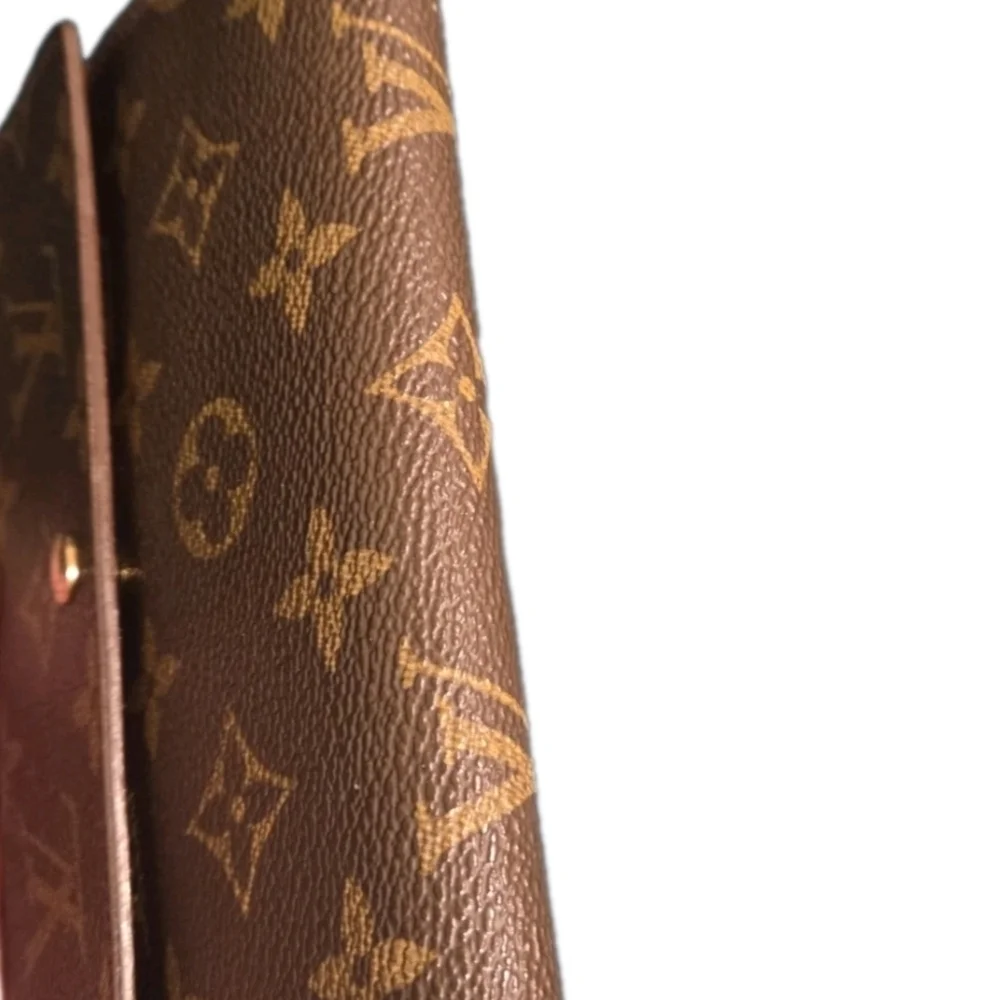 LOUIS VUITTON LV Monogram Canvas Leather Continental Clutch Wallet ( EUC)